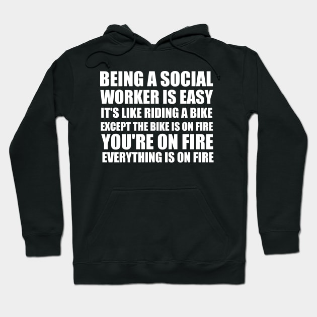 Funny Gift for Social Workers Hoodie by MetalHoneyDesigns